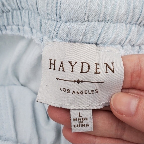 Hayden Chambray Women's Jogger Pants - Picture 11 of 12